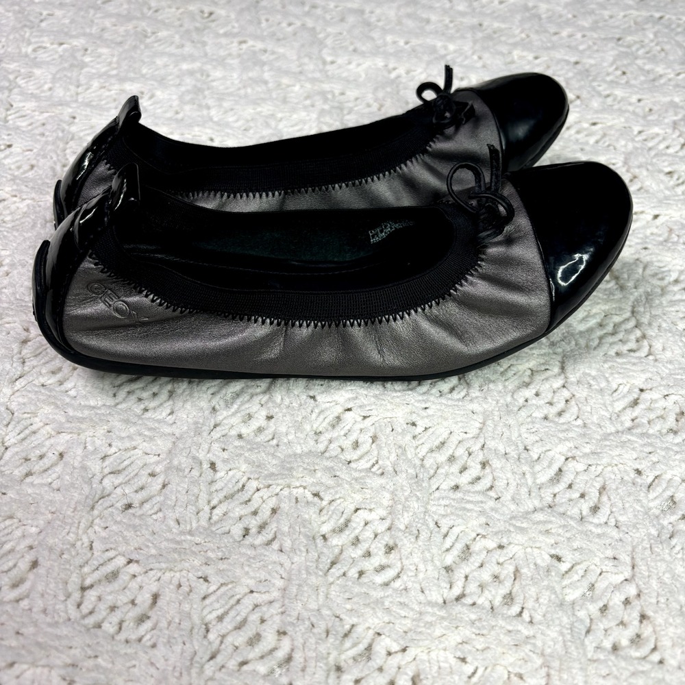 GEOX Ballet Flats NWOT Italian Patent Leather Shoes Women's 35 EU Fits US 6 - Picture 7 of 11